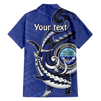 Personalized FSM 1986 Independence Day Family Matching Tank Maxi Dress and Hawaiian Shirt Polynesian Shark Tattoo Style LT9 - Polynesian Pride