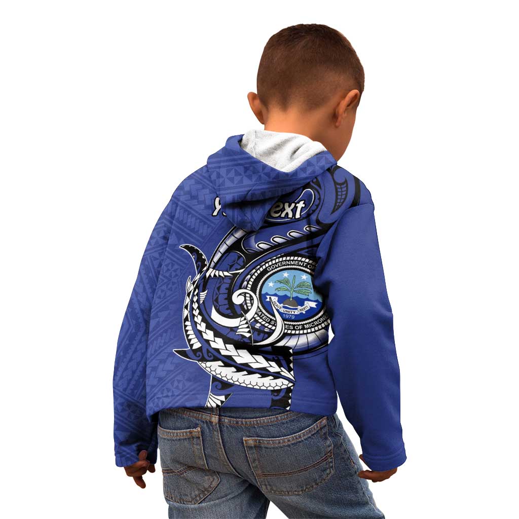 Personalized FSM 1986 Independence Day Kid Hoodie Polynesian Shark Tattoo Style LT9 - Polynesian Pride