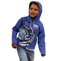 Personalized FSM 1986 Independence Day Kid Hoodie Polynesian Shark Tattoo Style LT9 - Polynesian Pride