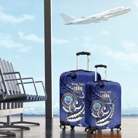 Personalized FSM 1986 Independence Day Luggage Cover Polynesian Shark Tattoo Style LT9 - Polynesian Pride