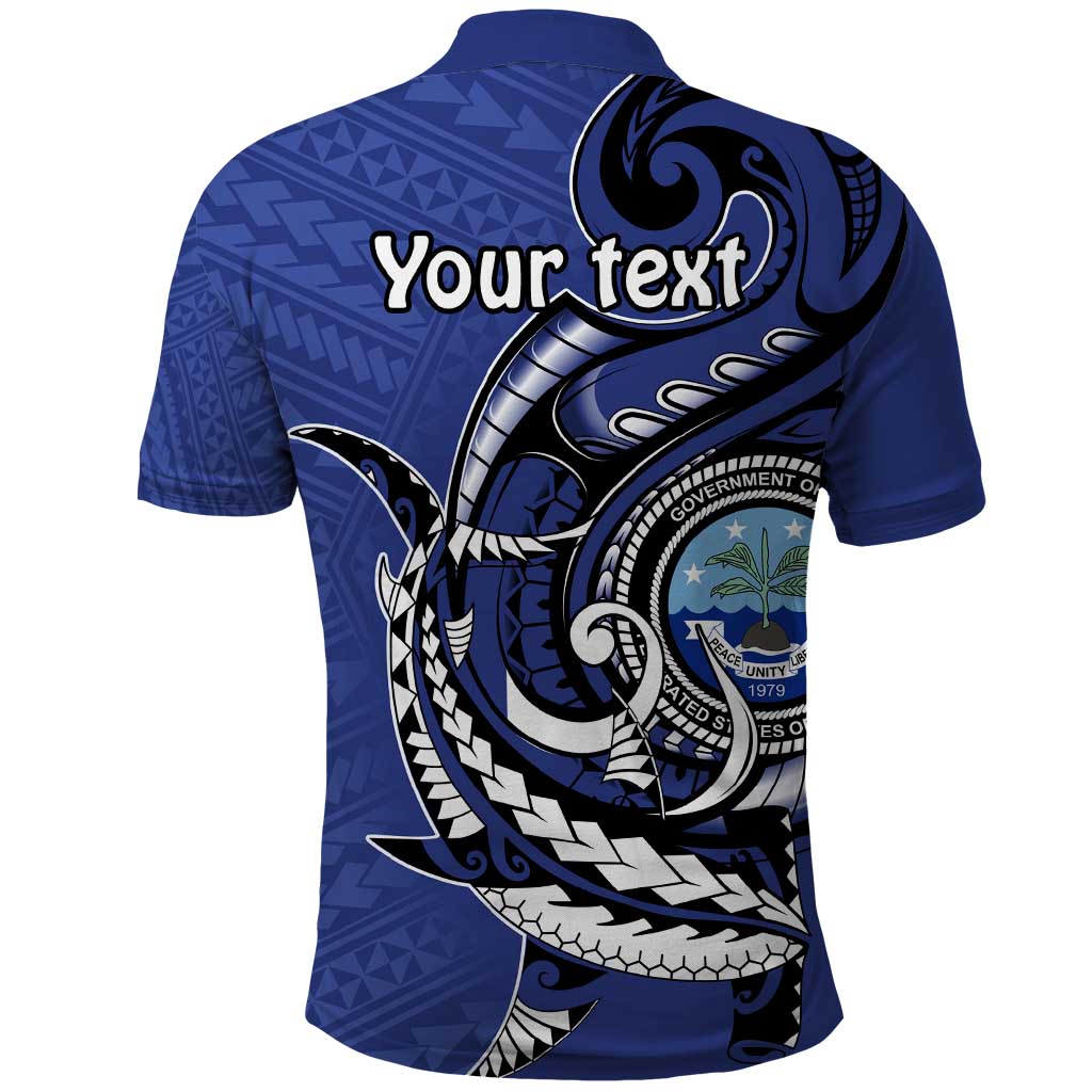 Personalized FSM 1986 Independence Day Polo Shirt Polynesian Shark Tattoo Style LT9 - Polynesian Pride