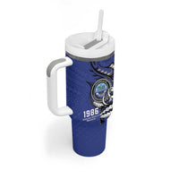 Personalized FSM 1986 Independence Day Tumbler With Handle Polynesian Shark Tattoo Style