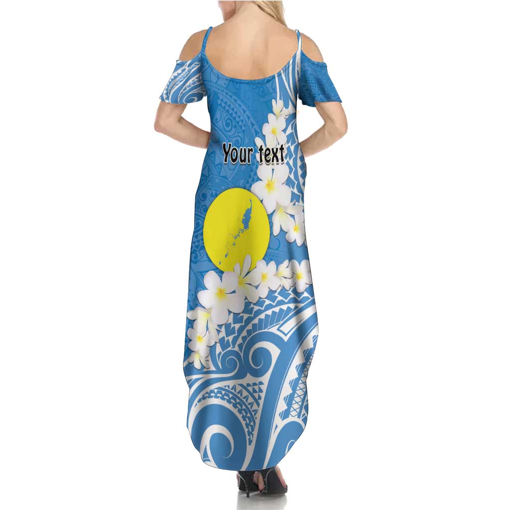 Personalized Palau 1994 Belau Rekid Family Matching Summer Maxi Dress and Hawaiian Shirt Polynesian Plumeria Style