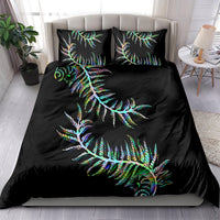 New Zealand Bedding Set Aotearoa Silver Fern Mixed Papua Shell Green Vibe LT9 - Polynesian Pride