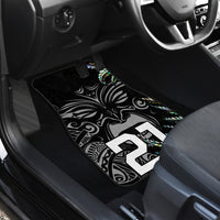 Custom New Zealand Rugby Car Mats NZ Black Fern Champions History With Papua Shell LT9 - Polynesian Pride