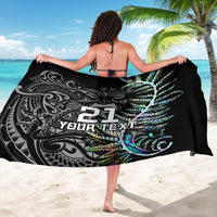 Custom New Zealand Rugby Sarong NZ Black Fern Champions History With Papua Shell LT9 - Polynesian Pride