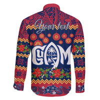 Personalised Guam Christmas Family Matching Long Sleeve Bodycon Dress and Hawaiian Shirt Felis Pusgua Santa Beach Polynesian Pattern LT9 - Polynesian Pride