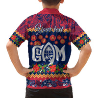 Personalised Guam Christmas Family Matching Tank Maxi Dress and Hawaiian Shirt Felis Pusgua Santa Beach Polynesian Pattern LT9 - Polynesian Pride