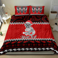 Personalised New Zealand Christmas Bedding Set Maori Tiki Meri Kirihimete LT9 - Polynesian Pride