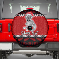 Personalised New Zealand Christmas Spare Tire Cover Maori Tiki Meri Kirihimete LT9 - Polynesian Pride
