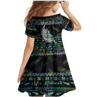 Personalised New Zealand Christmas Family Matching Mermaid Dress and Hawaiian Shirt Maori Fern Manaia Meri Kirihimete with Papaua Shell LT9 - Polynesian Pride