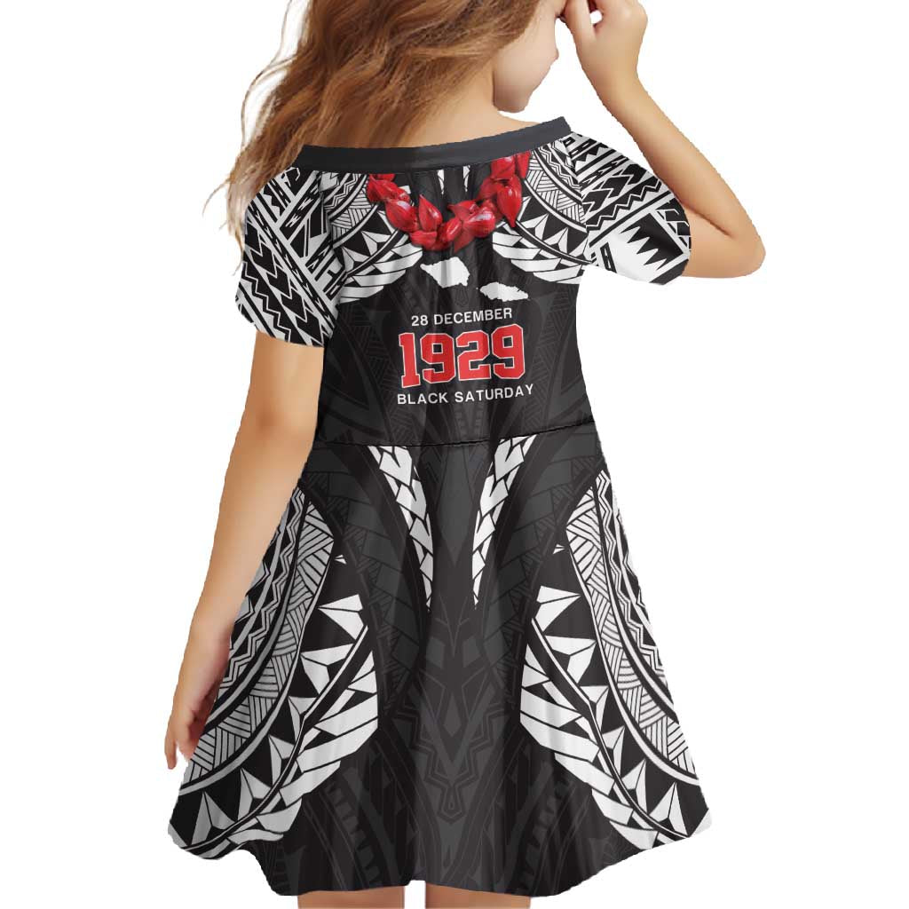 Samoa Black Saturday Family Matching Off Shoulder Maxi Dress and Hawaiian Shirt Samoa mo Samoa with Black Ula Fala