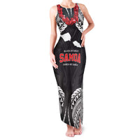 Samoa Black Saturday Family Matching Tank Maxi Dress and Hawaiian Shirt Samoa mo Samoa with Black Ula Fala
