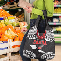 Samoa Black Saturday Grocery Bag Samoa mo Samoa with Black Ula Fala