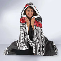 Samoa Black Saturday Hooded Blanket Samoa mo Samoa with Black Ula Fala LT9 - Polynesian Pride