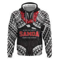 Samoa Black Saturday Hoodie Samoa mo Samoa with Black Ula Fala