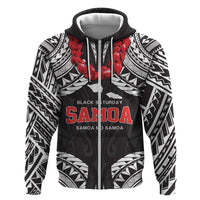 Samoa Black Saturday Hoodie Samoa mo Samoa with Black Ula Fala