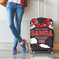 Samoa Black Saturday Luggage Cover Samoa mo Samoa with Black Ula Fala