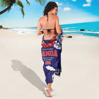 Samoa Black Saturday Sarong Samoa mo Samoa with Blue Ula Fala