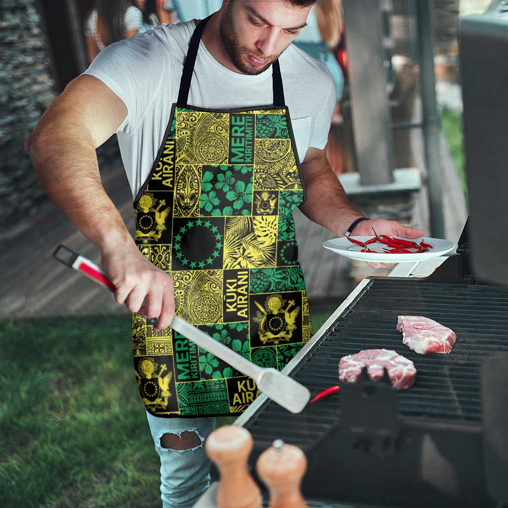 Cook Islands Mere Kiritimiti Apron Pacific Patchwork Xmas Vibes - Polynesian Pride