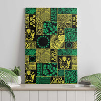 Cook Islands Mere Kiritimiti Canvas Wall Art Pacific Patchwork Xmas Vibes - Polynesian Pride
