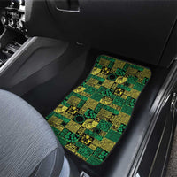 Cook Islands Mere Kiritimiti Car Mats Pacific Patchwork Xmas Vibes - Polynesian Pride