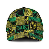 Cook Islands Mere Kiritimiti Classic Cap Pacific Patchwork Xmas Vibes - Polynesian Pride