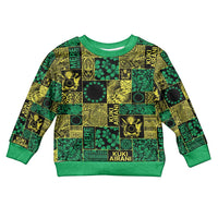 Cook Islands Mere Kiritimiti Kid Ugly Christmas Sweater Pacific Patchwork Xmas Vibes - Polynesian Pride