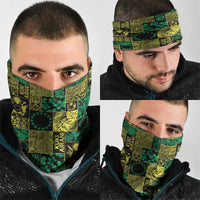 Cook Islands Mere Kiritimiti Neck Gaiter Pacific Patchwork Xmas Vibes - Polynesian Pride