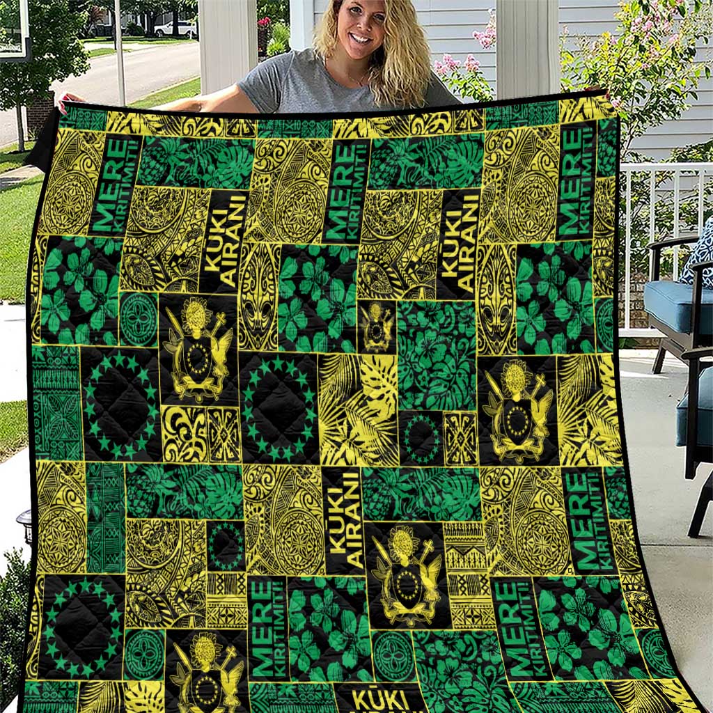Cook Islands Mere Kiritimiti Quilt Pacific Patchwork Xmas Vibes - Polynesian Pride