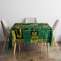 Cook Islands Mere Kiritimiti Tablecloth Pacific Patchwork Xmas Vibes - Polynesian Pride