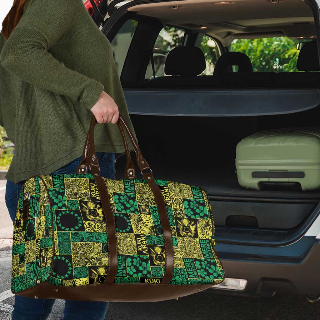 Cook Islands Mere Kiritimiti Travel Bag Pacific Patchwork Xmas Vibes - Polynesian Pride