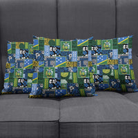 Solomon Islands Meri Kirihimete Pillow Cover Pacific Patchwork Xmas Vibes - Polynesian Pride