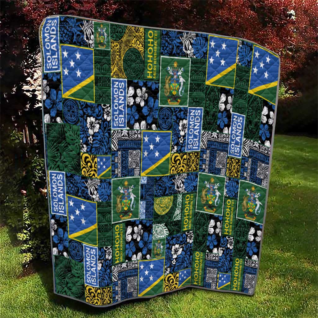 Solomon Islands Meri Kirihimete Quilt Pacific Patchwork Xmas Vibes - Polynesian Pride