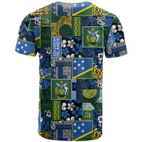 Solomon Islands Meri Kirihimete T Shirt Pacific Patchwork Xmas Vibes - Polynesian Pride