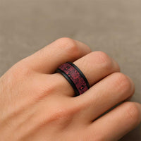 Black Tonga Kilisimasi Fiefia Spinner Ring Pacific Patchwork Xmas Vibes - Polynesian Pride