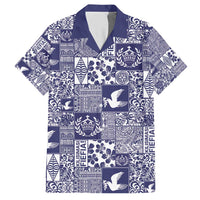 Blue Tonga Kilisimasi Fiefia Hawaiian Shirt Pacific Patchwork Xmas Vibes - Polynesian Pride
