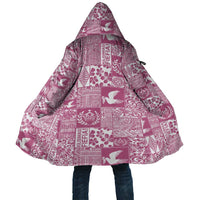 Pink Tonga Kilisimasi Fiefia Cloak Pacific Patchwork Xmas Vibes - Polynesian Pride