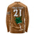 Custom Hawaii Honolulu Bowl Long Sleeve Shirt With Kakau Tribal Pattern LT9 - Polynesian Pride