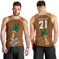Custom Hawaii Honolulu Bowl Men Tank Top With Kakau Tribal Pattern LT9 - Polynesian Pride