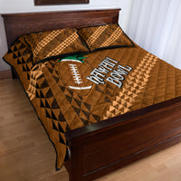 Custom Hawaii Honolulu Bowl Quilt Bed Set With Kakau Tribal Pattern LT9 - Polynesian Pride