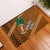 Custom Hawaii Honolulu Bowl Rubber Doormat With Kakau Tribal Pattern LT9 Brown - Polynesian Pride