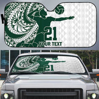 Polynesian Hawaii Volleyball Custom Auto Sun Shade Kakau with Sport Style - Polynesian Pride