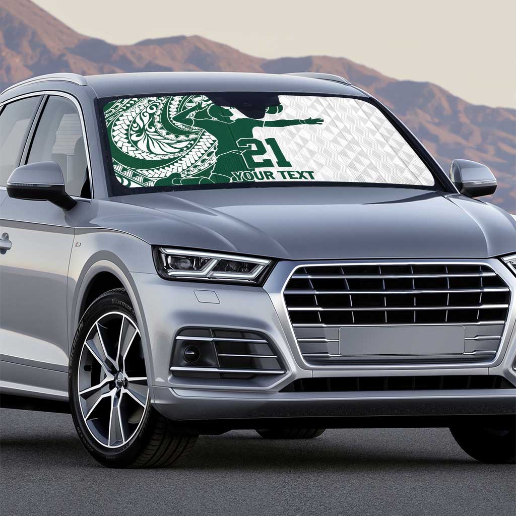 Polynesian Hawaii Volleyball Custom Auto Sun Shade Kakau with Sport Style - Polynesian Pride