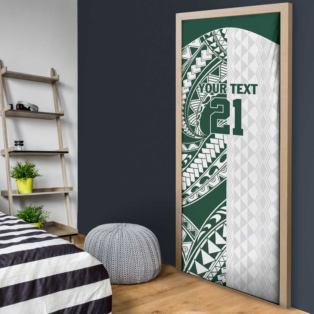 Polynesian Hawaii Volleyball Custom Door Cover Kakau with Sport Style - Polynesian Pride