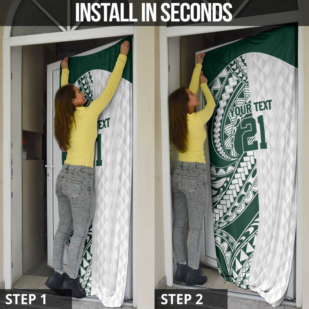 Polynesian Hawaii Volleyball Custom Door Cover Kakau with Sport Style - Polynesian Pride