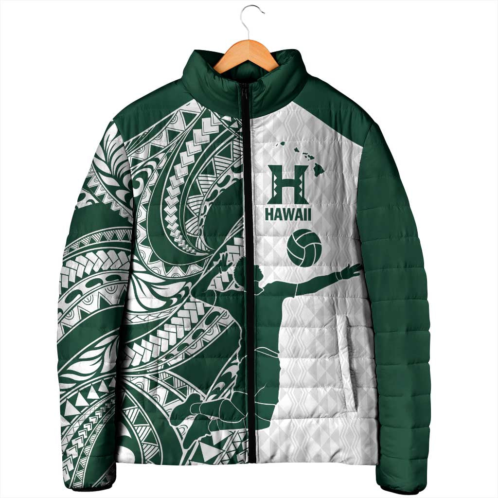 Polynesian Hawaii Volleyball Custom Padded Jacket Kakau with Sport Style - Polynesian Pride