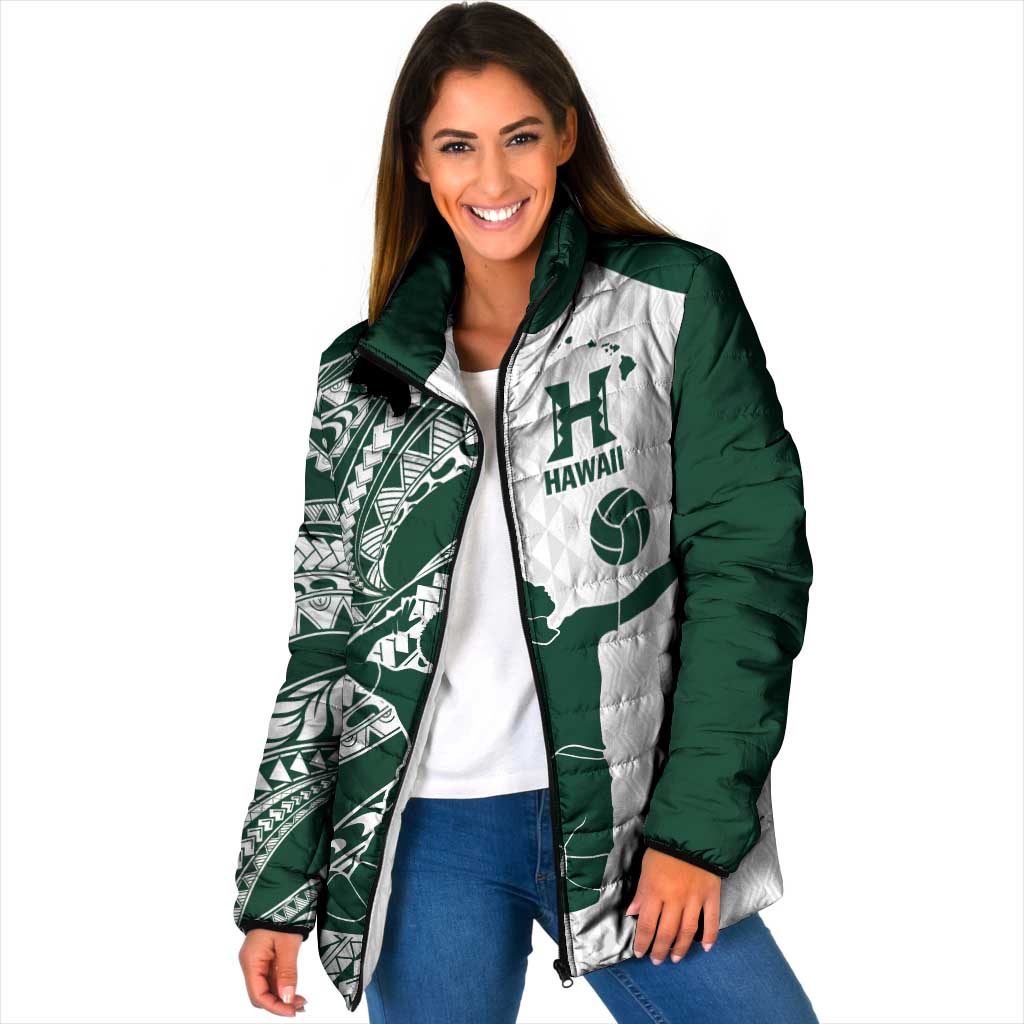 Polynesian Hawaii Volleyball Custom Padded Jacket Kakau with Sport Style - Polynesian Pride