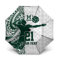 Polynesian Hawaii Volleyball Custom Umbrella Kakau with Sport Style - Polynesian Pride