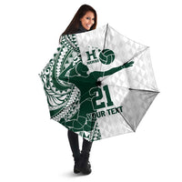 Polynesian Hawaii Volleyball Custom Umbrella Kakau with Sport Style - Polynesian Pride